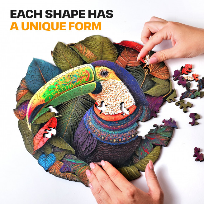 Images and photos of Toucan puzzle 500 pieces. ESC WELT.