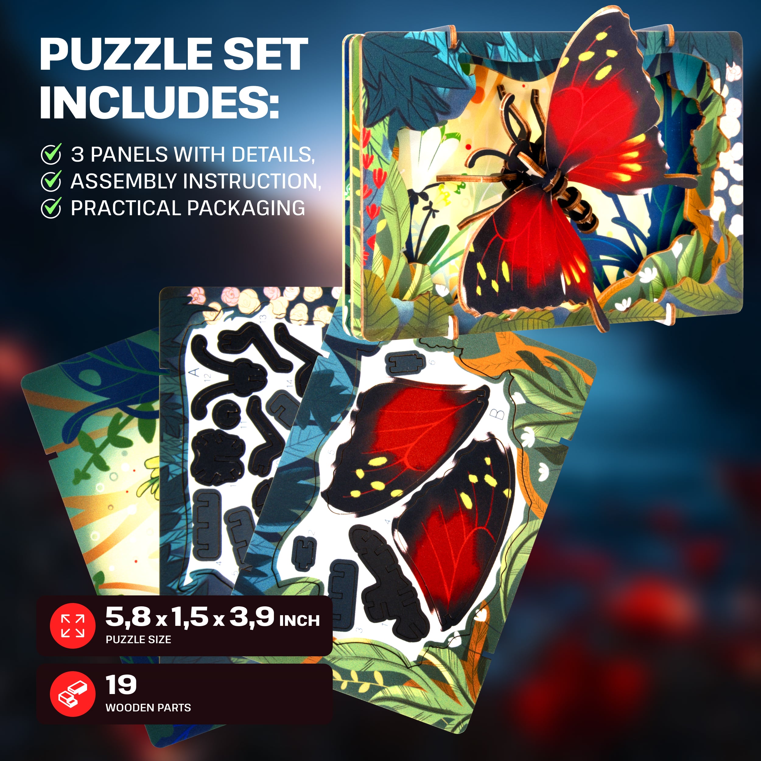 Images and photos of Safari Wonders 3D Puzzle Kit. ESC WELT.