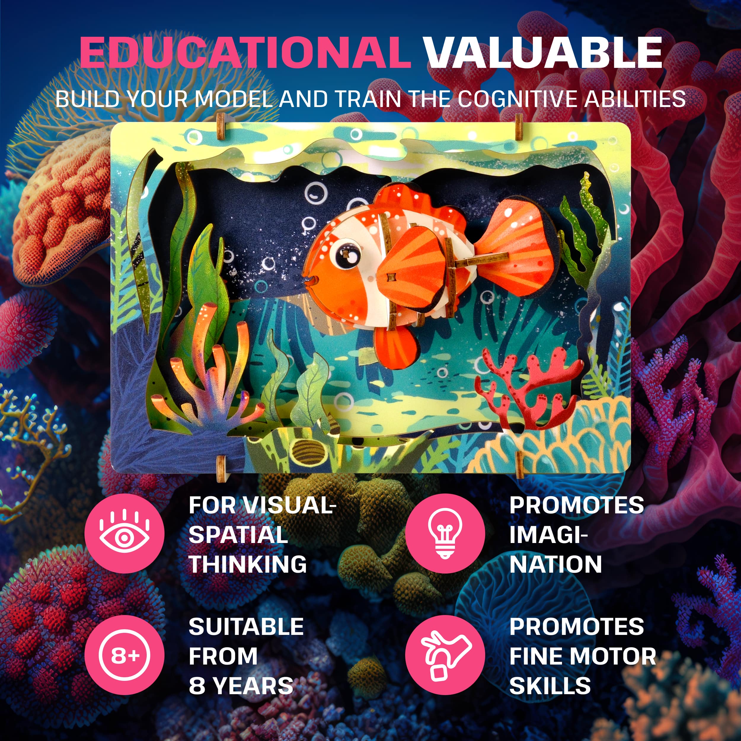 Images and photos of Safari Wonders 3D Puzzle Kit. ESC WELT.