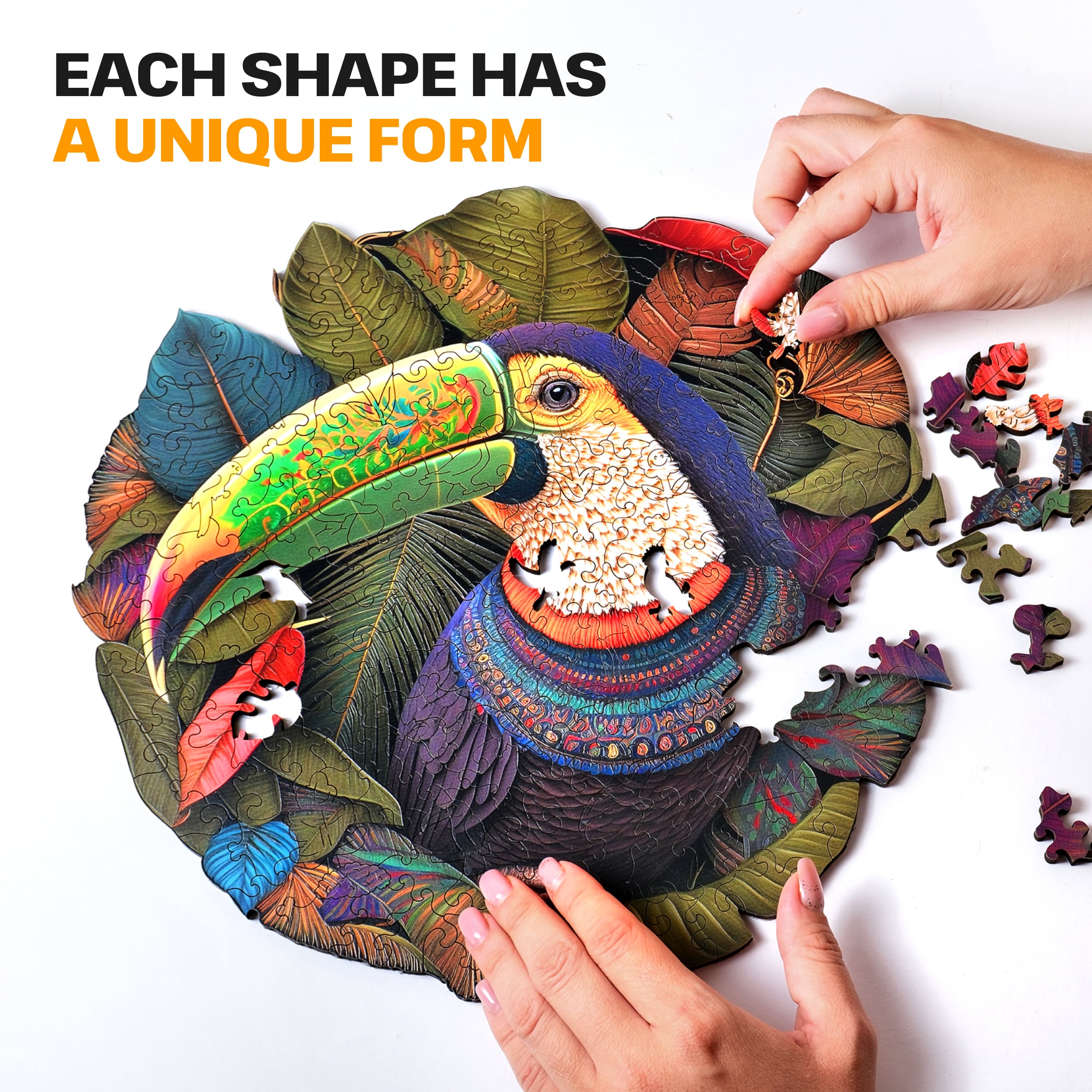Images and photos of Toucan puzzle 500 pieces. ESC WELT.