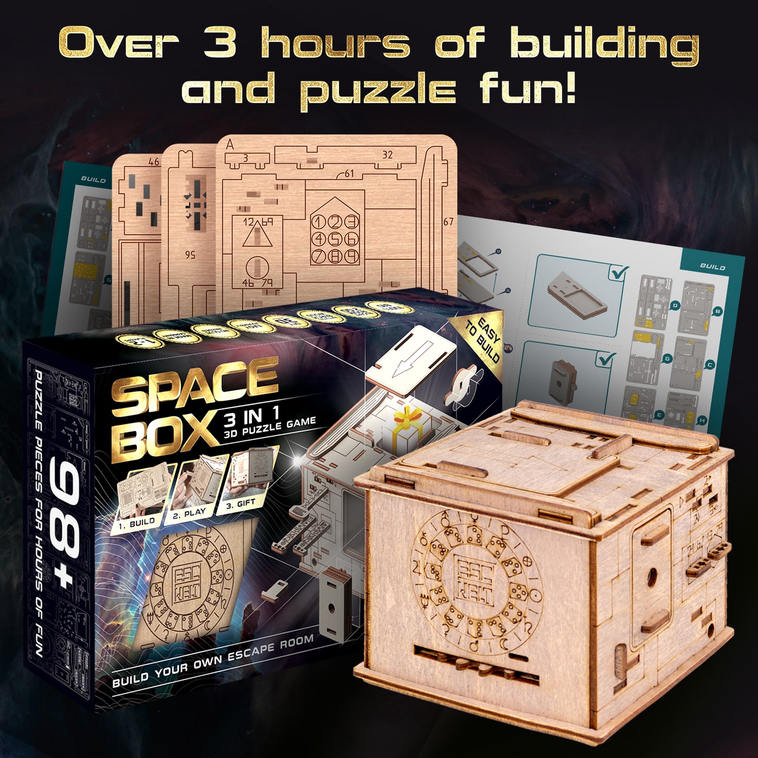 Images and photos of 3D Puzzle Game Space Box. ESC WELT.